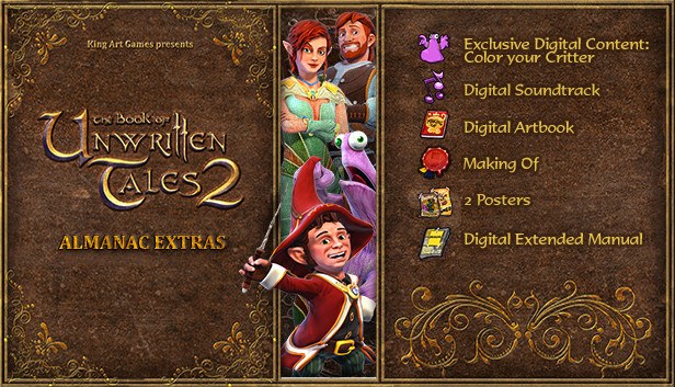 Cover van The Book of Unwritten Tales 2 Almanac Edition Extras