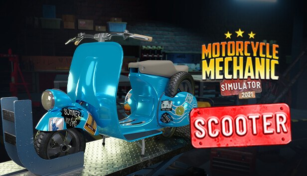Portada de Motorcycle Mechanic Simulator 2021 - Scooter DLC
