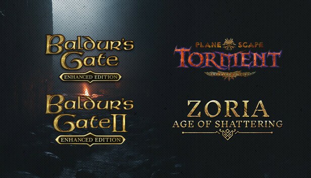 Zoria: AOS x Baldur's Gate x Planescape: Torment cover art