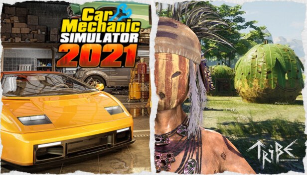 Car Mechanic Simulator 2021 and Tribe cover art