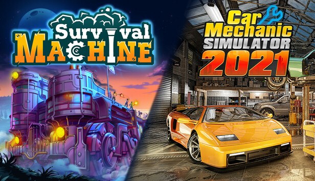 Survival Machine and Car Mechanic Simulator 2021 cover art