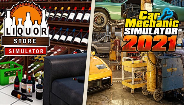 Liquor Store and Car Mechanic Simulator 2021 cover art