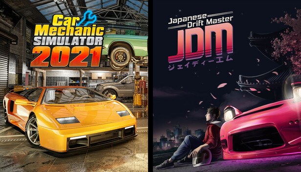 JDM: Japanese Drift Master x Car Mechanic Simulator 2021 cover art