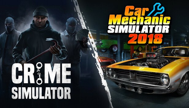 Crime Simulator x Car Mechanic Simulator 2018 cover art