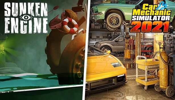Sunken Engine x Car Mechanic Simulator 2021 cover art