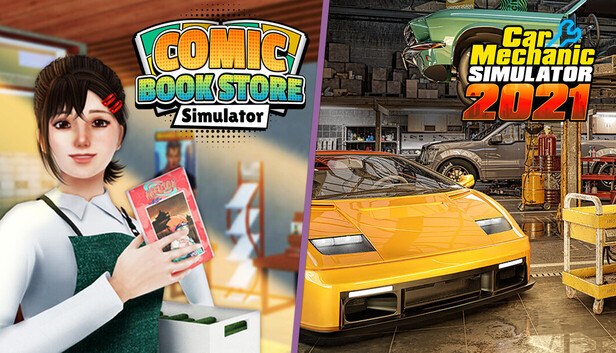 Car Mechanic Simulator 2021 x Comic Book Store cover art