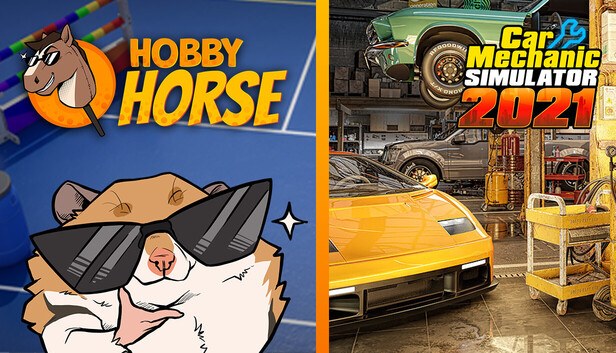 Hobby Horse and Car Mechanic Simulator 2021 cover art