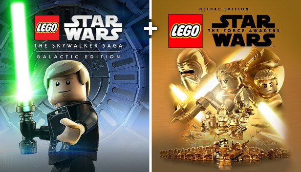 Pelin LEGO Star Wars: The Skywalker Saga Galactic Edition + LEGO Star Wars: The Force Awakens Deluxe Edition Bundle kansikuva