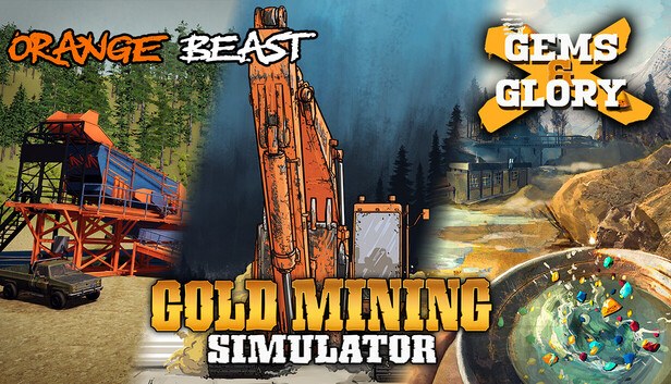 Cover von Gold Mining Simulator & Orange Beast & Gems & Glory