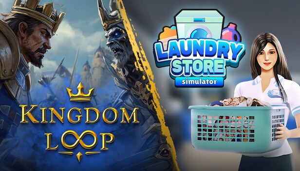 Εξώφυλλο του Kingdom Loop x Laundry Store Simulator