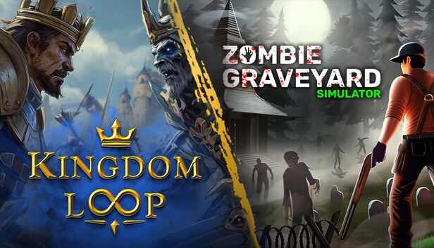 Εξώφυλλο του Kingdom Loop x Zombie Graveyard Simulator
