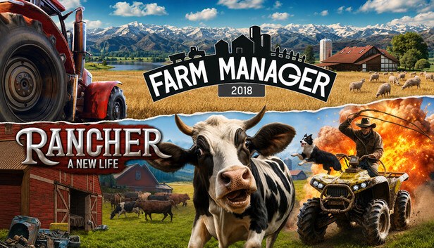 Jaquette de Farm Manager 2018 + Rancher: A new life