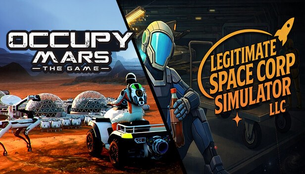 Naslovnica za Occupy Mars and Legitimate Space Corp Simulator LLC