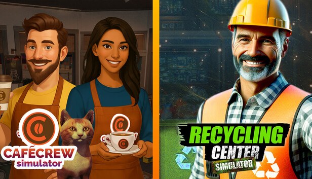 A(z) Cafe Crew x Recycling Center Simulator borítóképe