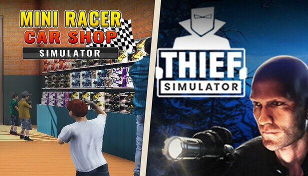 Coperta Mini Racer Car Shop Simulator and Thief Simulator