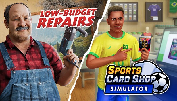 Portada de Low-Budget Repairs and Sports Card Shop Simulator