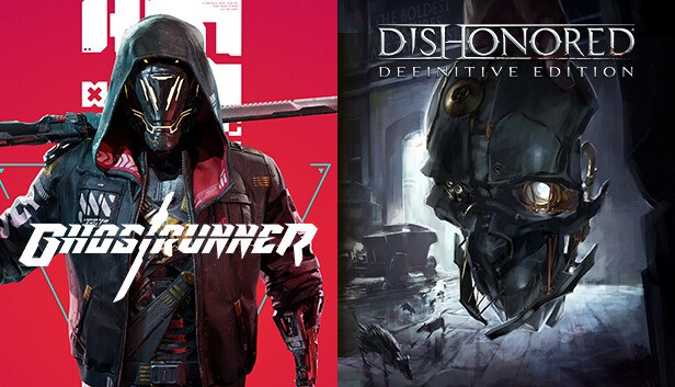 Ghostrunner x Dishonored Definitive Edition cover art