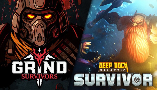 Cover van Grind Survivors + Deep Rock Galactic: Survivor