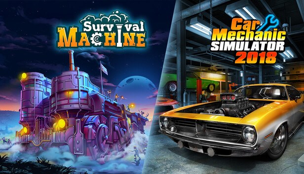 Survival Machine and Car Mechanic Simulator 2018 cover art