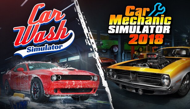 Car Wash Simulator x Car Mechanic Simulator 2018 cover art