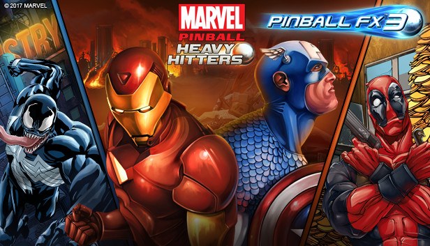 Capa de Pinball FX Classic - Marvel Pinball: Heavy Hitters