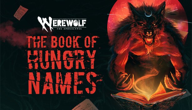 Portada de Werewolf: The Apocalypse — The Book of Hungry Names