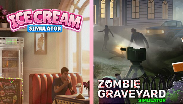 Εξώφυλλο του Ice Cream x Zombie Graveyard Simulator