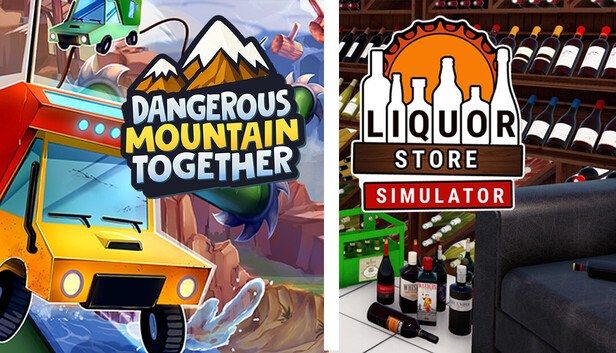 Omslagsbild för Liquor Store Simulator & Dangerous Mountain Together