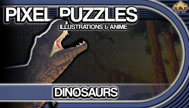 Pixel Puzzles Illustrations & Anime - Jigsaw Pack: Dinosaurs vāka attēls