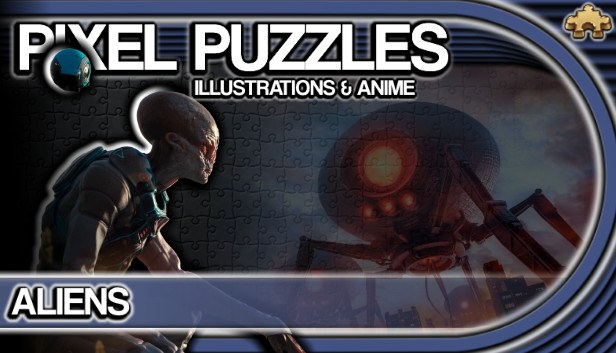 Pixel Puzzles Illustrations & Anime - Jigsaw Pack: Aliens vāka attēls