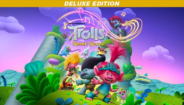 Εξώφυλλο του DreamWorks Trolls Remix Rescue Deluxe Edition