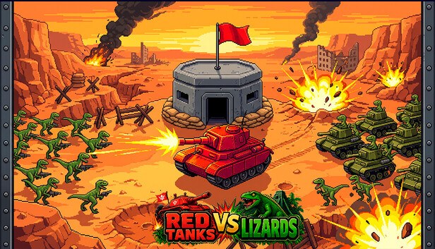 Portada de Red Tanks vs Lizard